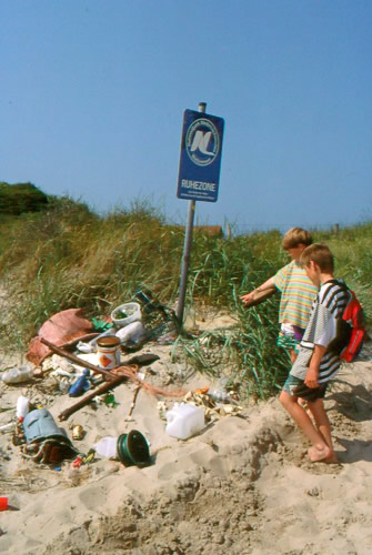 Müll vom Strand