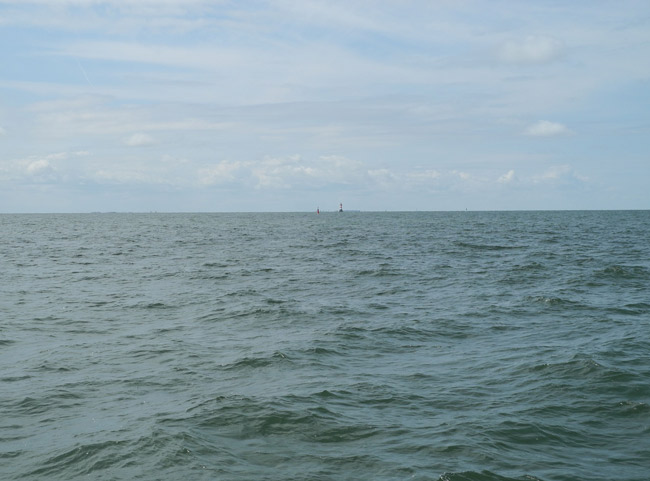 DAs -noch - windkraftfreie Gebiet "Nordergründe am Nationalpark Niedersächcisches Wattenmeer, im Hintergrund der Leuchtturm "Roter Sand", Foto (C): Manfred Knake