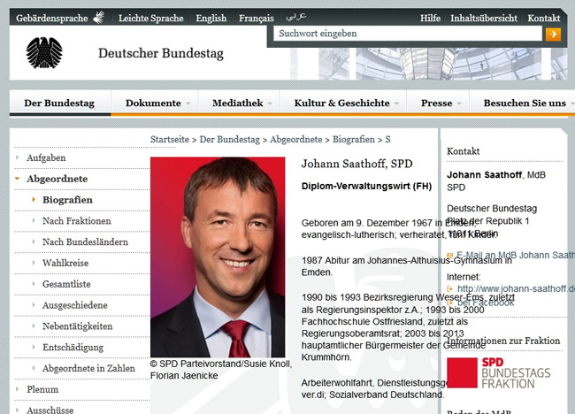 Screenshot (Bildzitat), Deutscher Bundestag, Johann Saathoff (SPD)