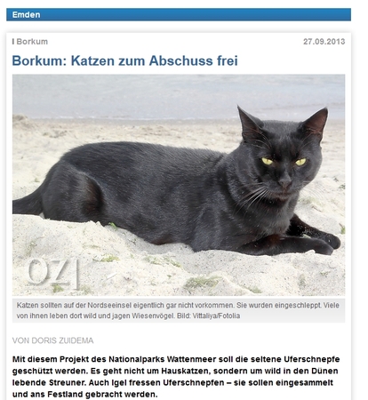Screenshot-Bildzitat, Ostfriesen Zeitung_Online_27.Sept. 2013